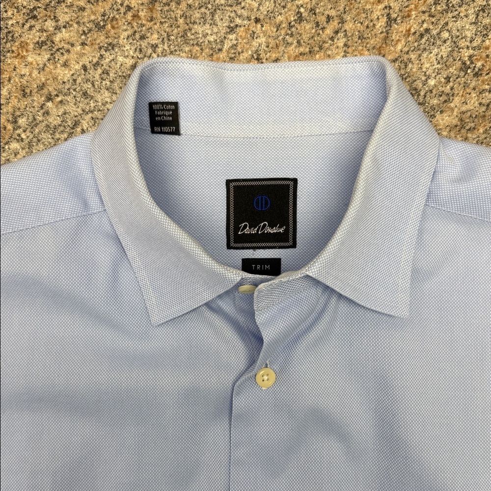David Donahue Sky Blue Dress Shirt